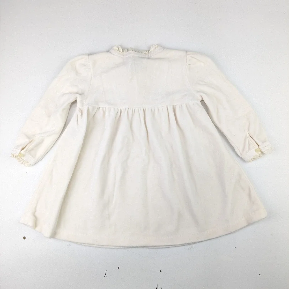 Ralph Lauren Cream Velour Dress